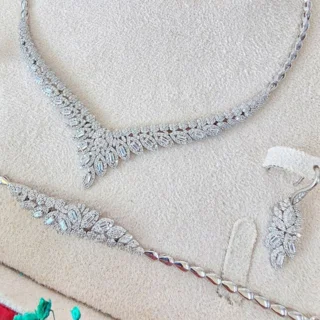 نیم ست نقره زنانه مدل 0185 103087208