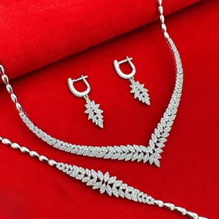 نیم ست نقره زنانه مدل MRJ10361 103081058