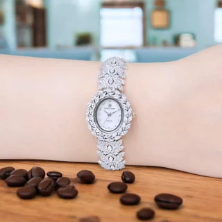 نیم ست نقره زنانه مدل خامه ای کد 001 103079099