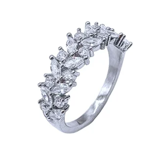 انگشتر نقره زنانه مدل برگ زیتون کد rzh-0208 103082110