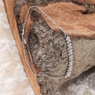 دستبند نقره زنانه مدل 02 103076331