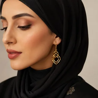 گوشواره آویز نقره زنانه گالری رضا زاده مدل کلاسیک پیچی آبکاری طلا زرد 103075758