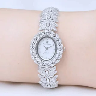 نیم ست نقره زنانه مدل خامه ای کد 001 103079074